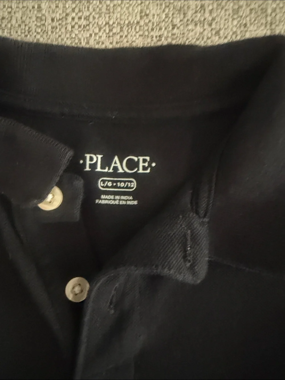 The Children's Place Black long sleeve Polo